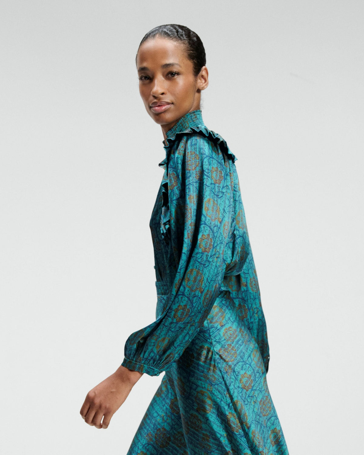 Rive Gauche Silk Charmeuse Blouse