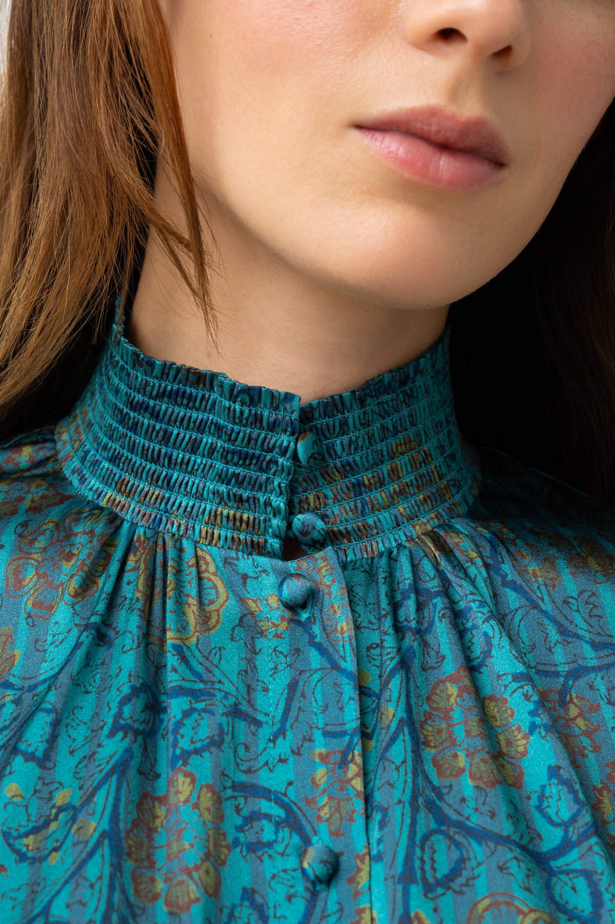 Rive Gauche Silk Charmeuse Blouse