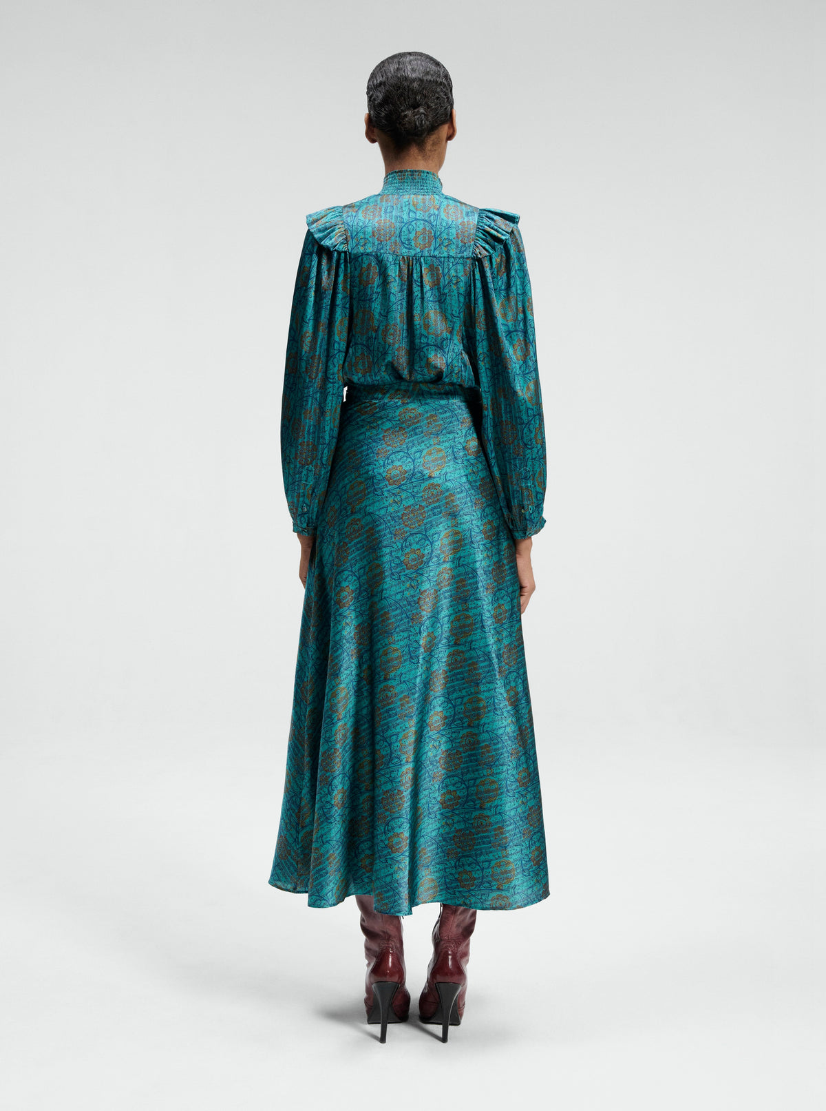Rive Gauche Silk Charmeuse Blouse