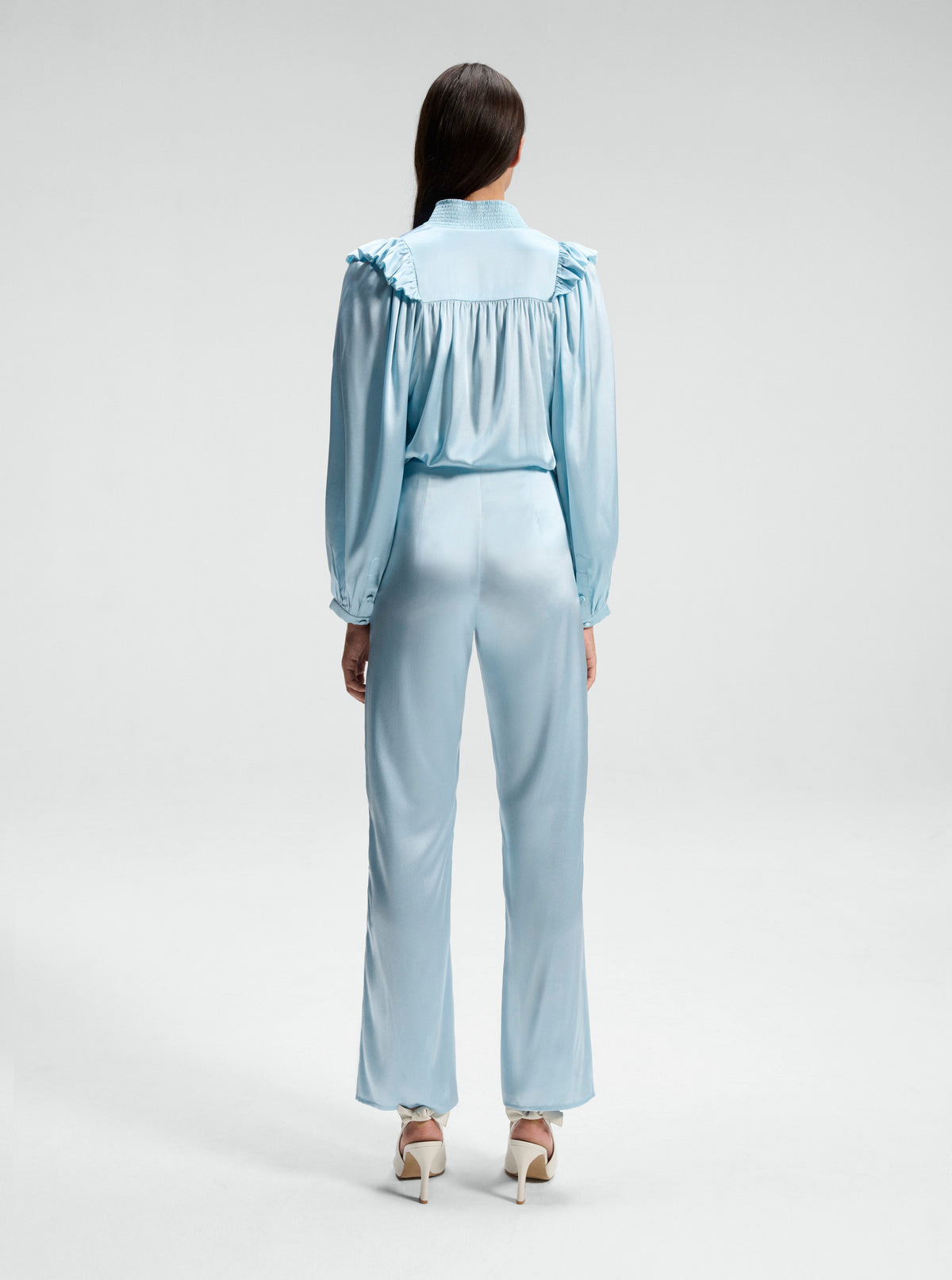 Rive Gauche Silk Charmeuse Blouse