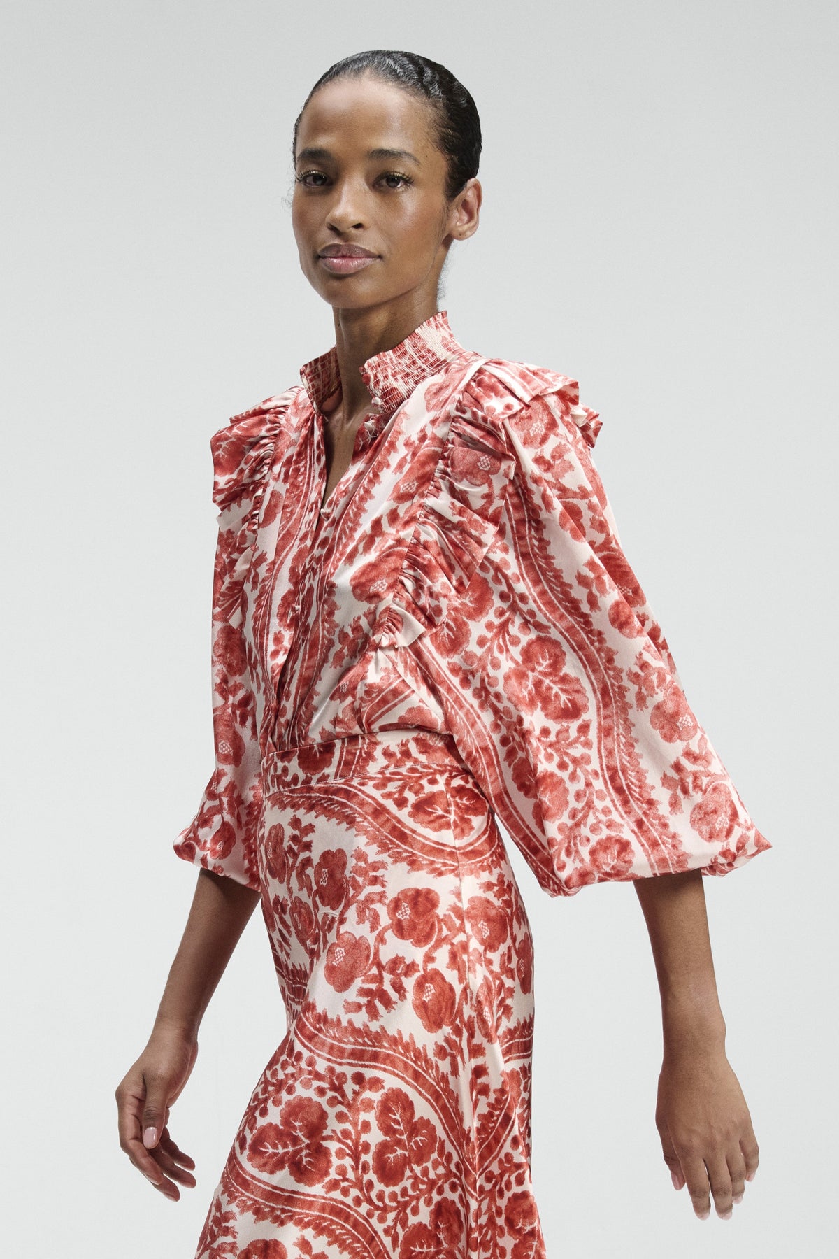 Rive Gauche Silk Charmeuse Blouse